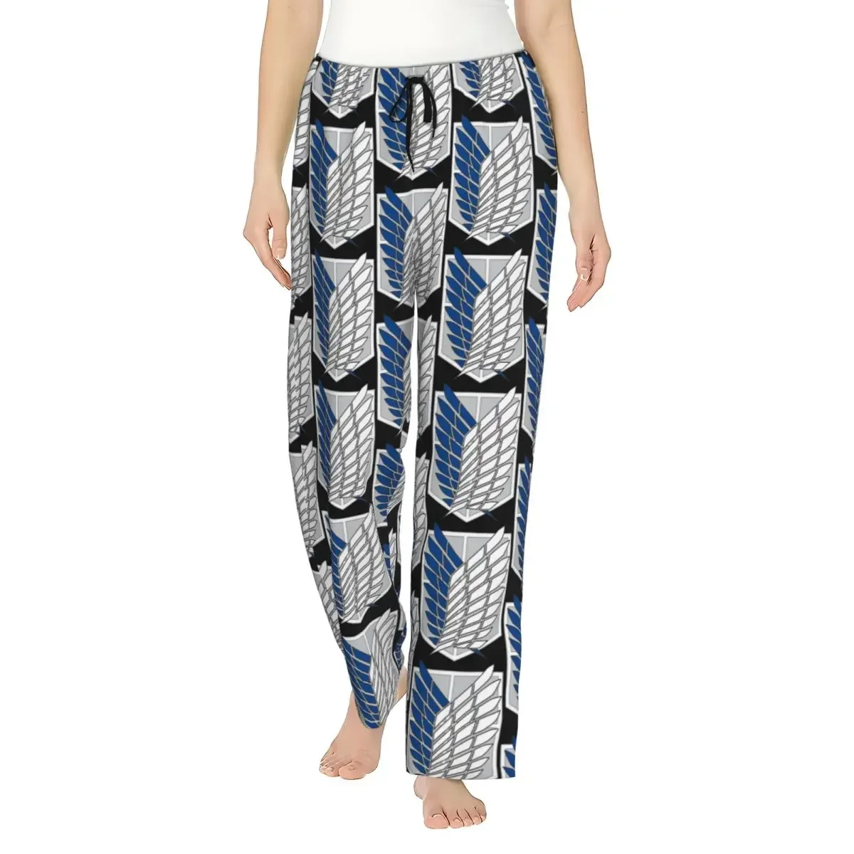 

Custom Attack On Titan Women Pajama Pants Lounge Sleep Sleepwear Bottoms with Pockets