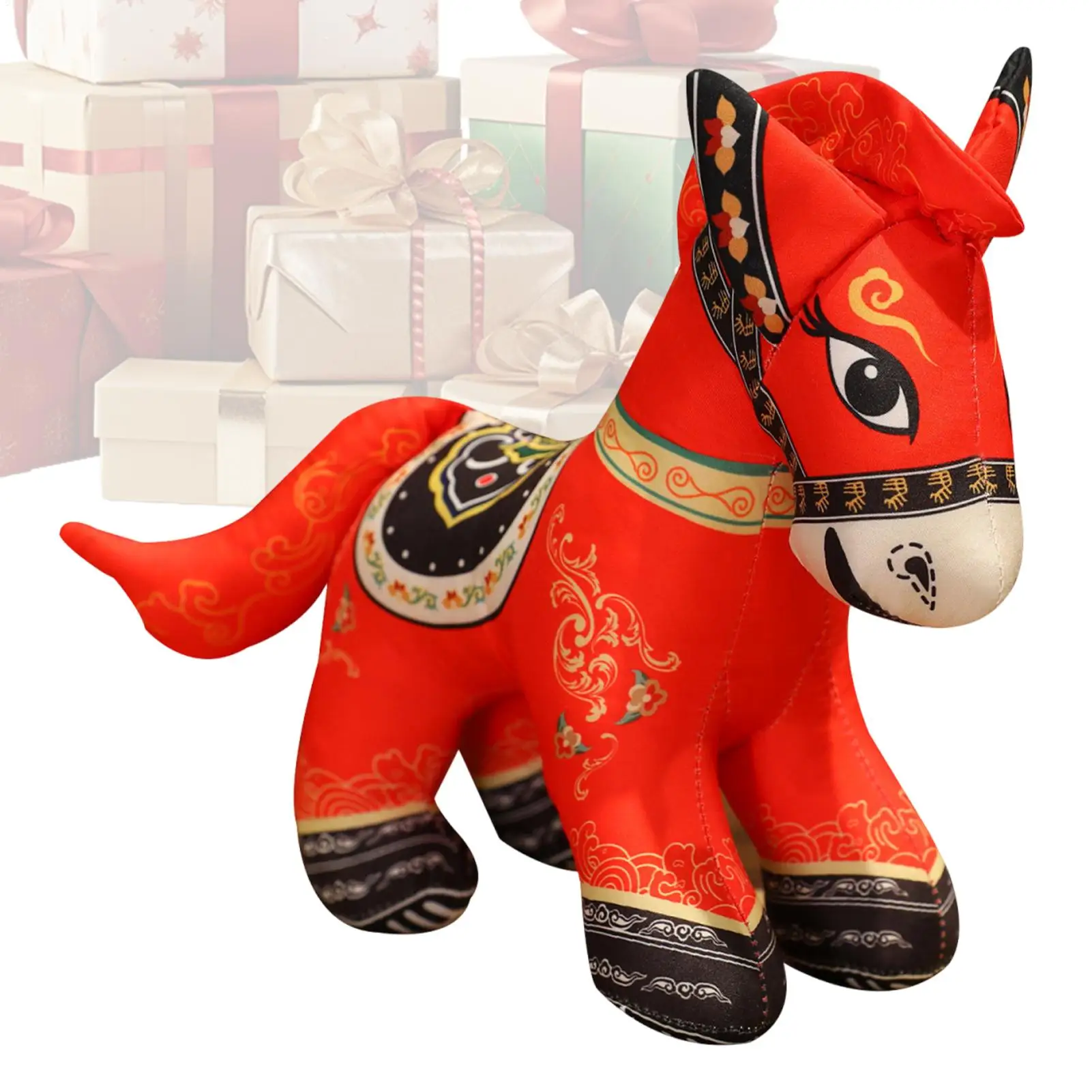 

Chinese New Year Horse Plush Home Decor Plush Toy 2026 Horse Year Mascot Doll For Bedroom Living Room Study Car Sofa Bed Kids