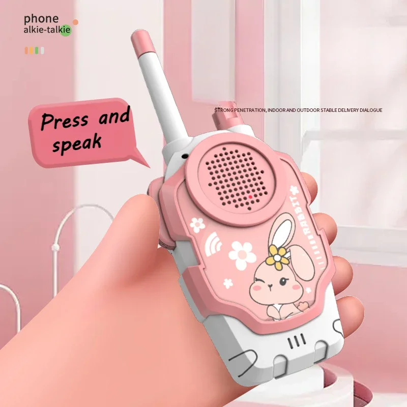 1 Pair Children Toy Walkie Talkies Parent-Child Interaction Walkie Talkies Range Two Way Receiver Kids Christmas Gifts  6-12y