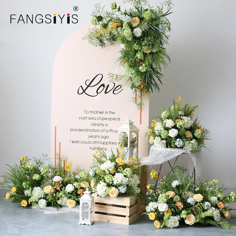 

Fresh style Series Simulation Artificial Floral Wedding Scene Layout Home Party Decor Flowers Window Display Photography Props