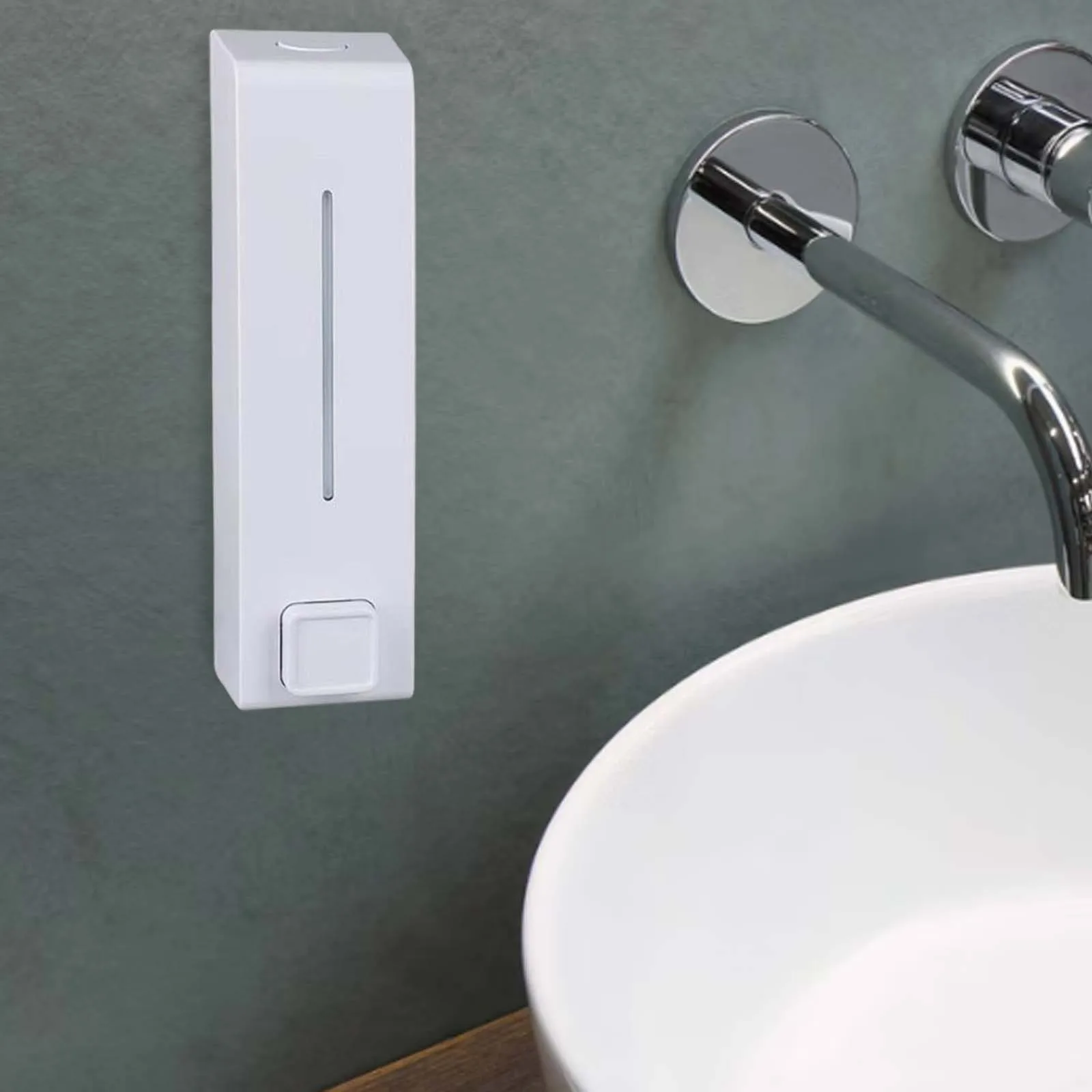 600ml Manual Liquid Soap Dispenser Wall Mounted Hand Soap container Lotion Bottle for Bathroom Toilet Hotel Commercial