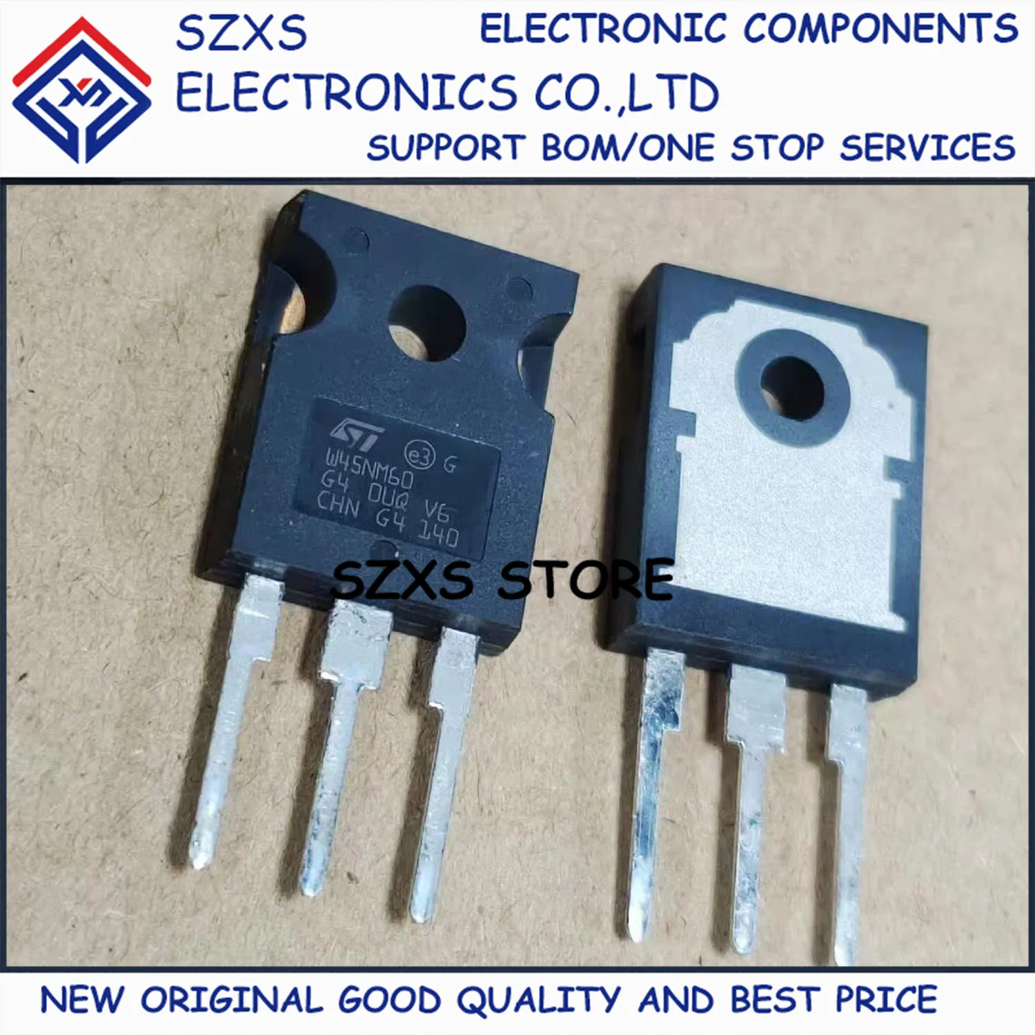 New Original 5Pcs STW45NM60 W45NM60 TO-247 600V 45A MOSFET Field Effect Transistor In Stock Electronic Components Good Quality