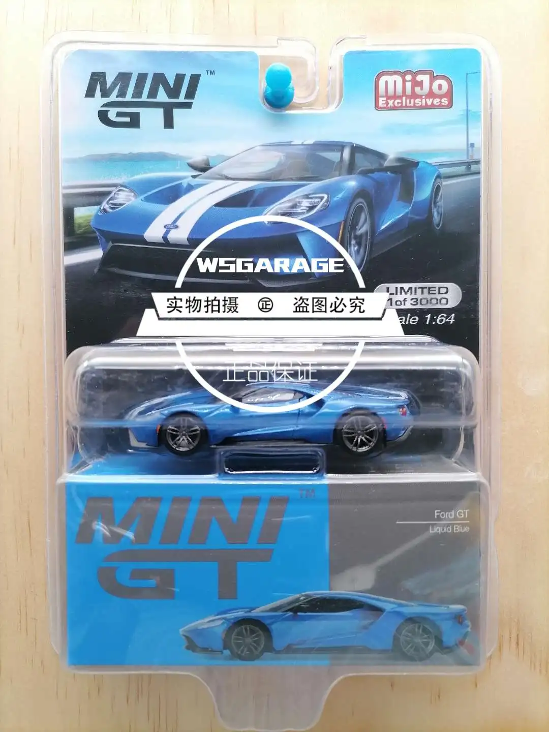 Mini GT 1:64  Ford GT Mustang Shelby GT500  Gulf Collection of die-cast alloy car model ornaments