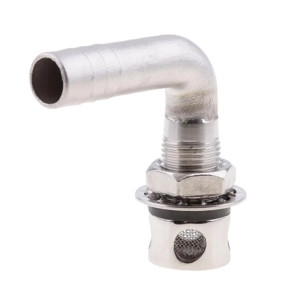 Marine Fuel Gas Tank Vent Durable Stainless Steel Boat Vent Angled Tank Ventilation for Boating Upgrade