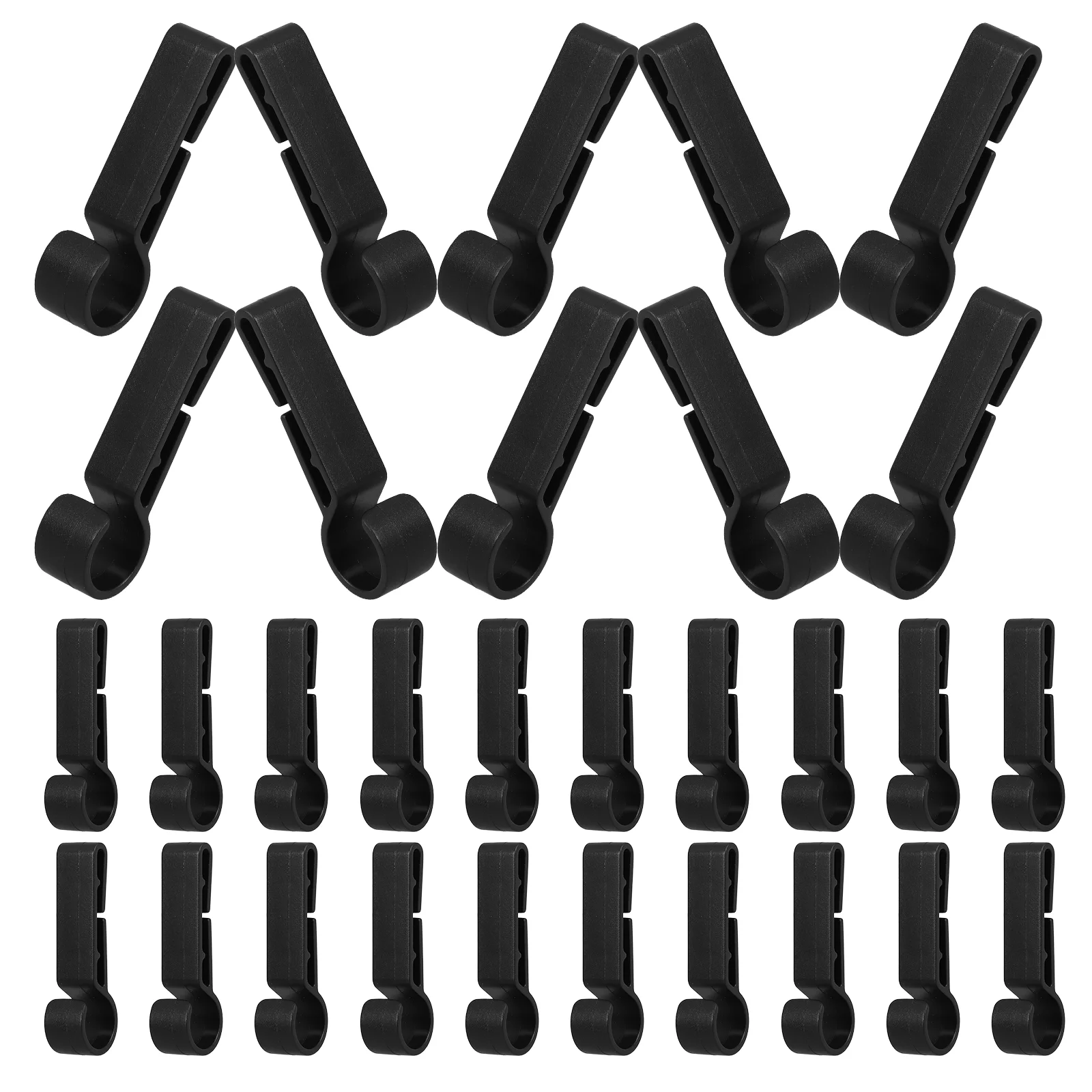 30 Pcs Safety Headlight Buckle Hook Plastic Hooks Hard Hat Easily Mount Outdoor Hardhat Lightweight