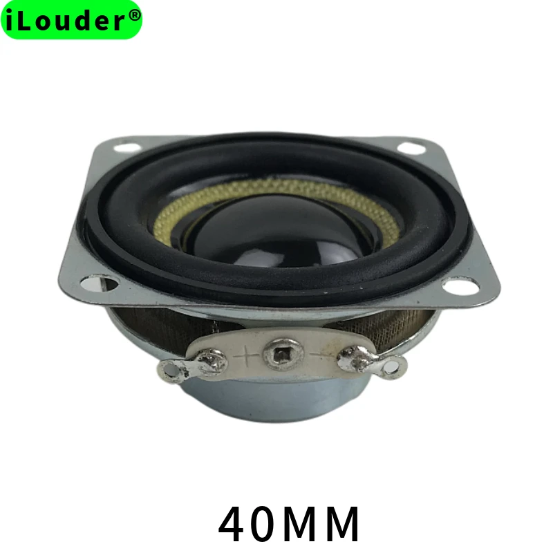 Square 40mm Fiberglass Rubber edge 4Ohm /8Ohm RMS 5W 87DB Neodymium Magnet Speaker Unit 1.5 Inch Iron Frame Full Range Speaker