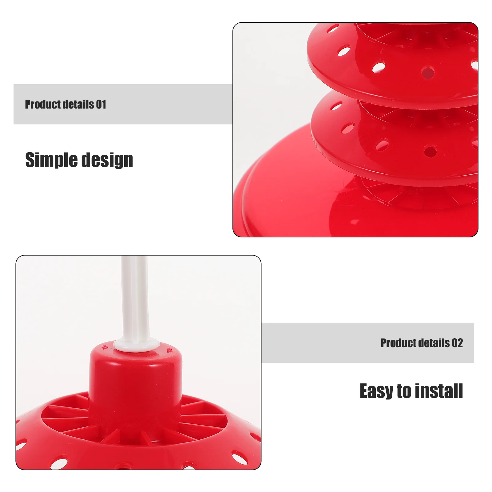 

2 Pieces Multi-layer Lollipop Stand Porous Plastic Cake Holder Display Rack for Party Decorative Candy Storage