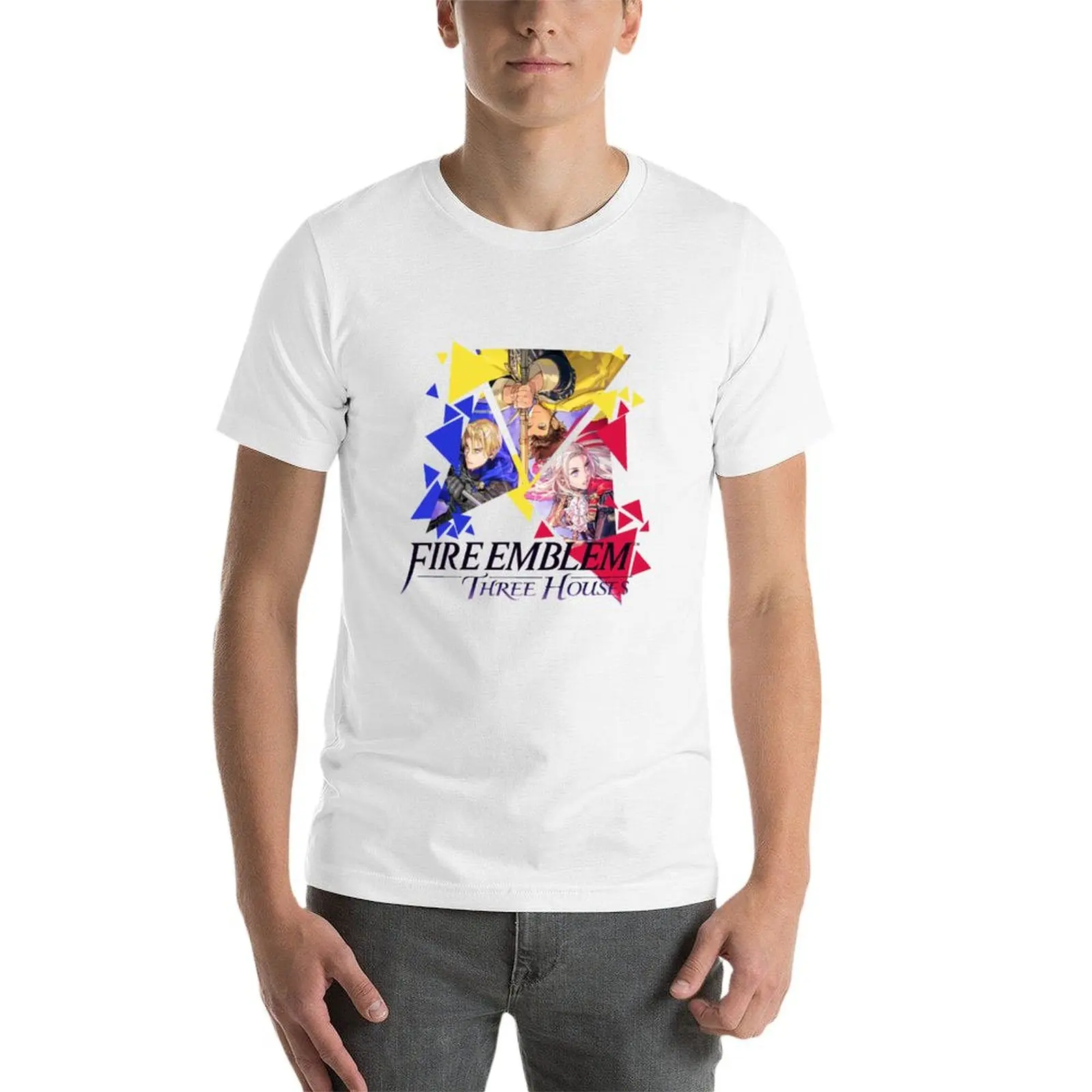 Fire Emblem Three Houses- Edelgard, Dimitri, Claude T-Shirt Simple Line Art Print Tee