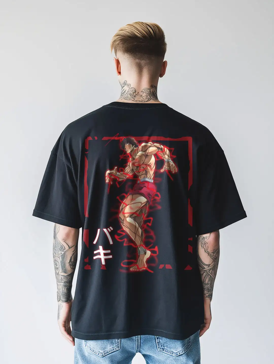 High Street-Camiseta holgada Y2K de manga corta con estampado de Anime, ropa informal de moda, Top holgado, ropa de calle Unisex