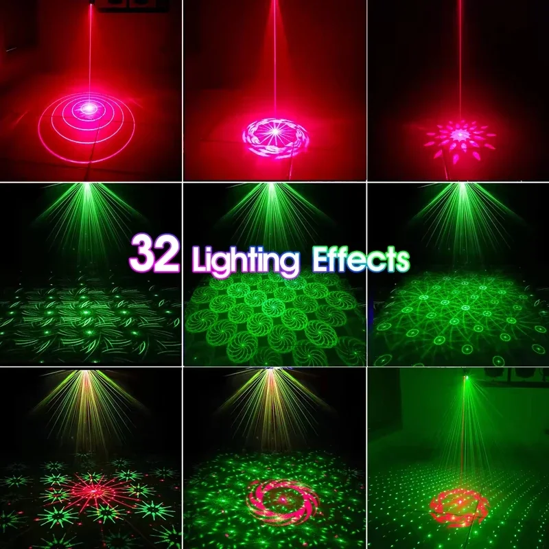 Mini LED Stage Light for Car Outdoor Camping Party Rechargeable Colorful Toy Lamp Home Holiday Deco Lights Disco Light for DJ