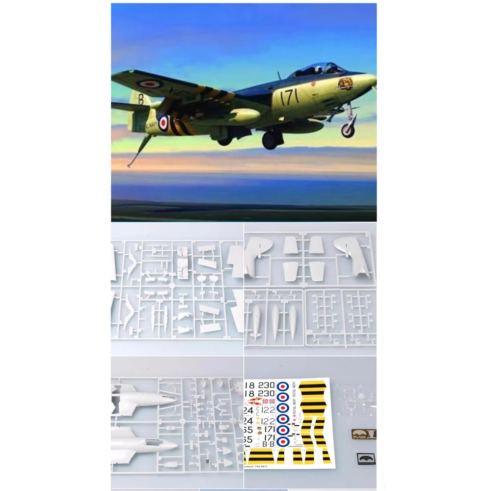 

Trumpeter 02826 Масштаб 1:48, британский хокер, морской ястреб FGA Mk 6, пластиковый комплект модели для сборки самолета