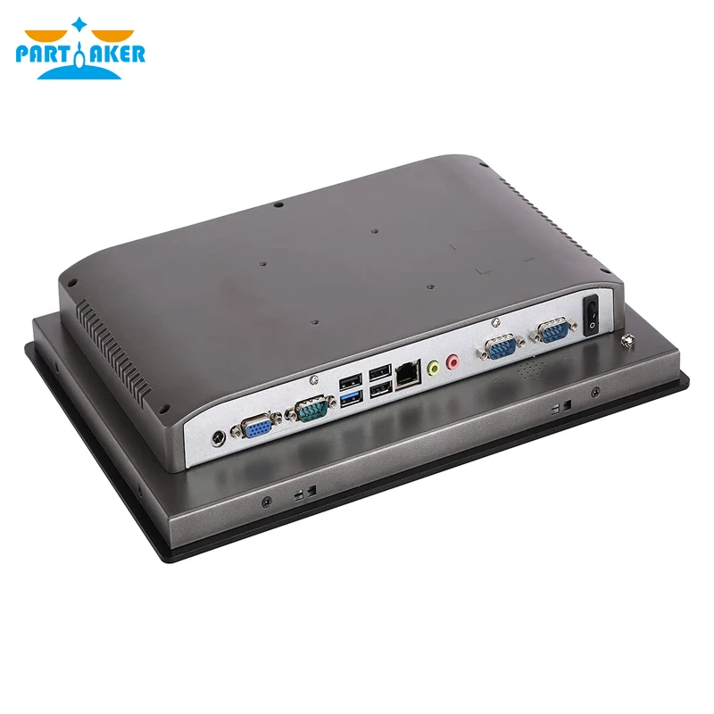 PC Panel Industri LED TFT 13.3 Inci Layar Sentuh Semua Dalam Satu Komputer Desktop Intel J1800 J1900 I5 Panel Depan IP65 VGA Tanpa Kipas