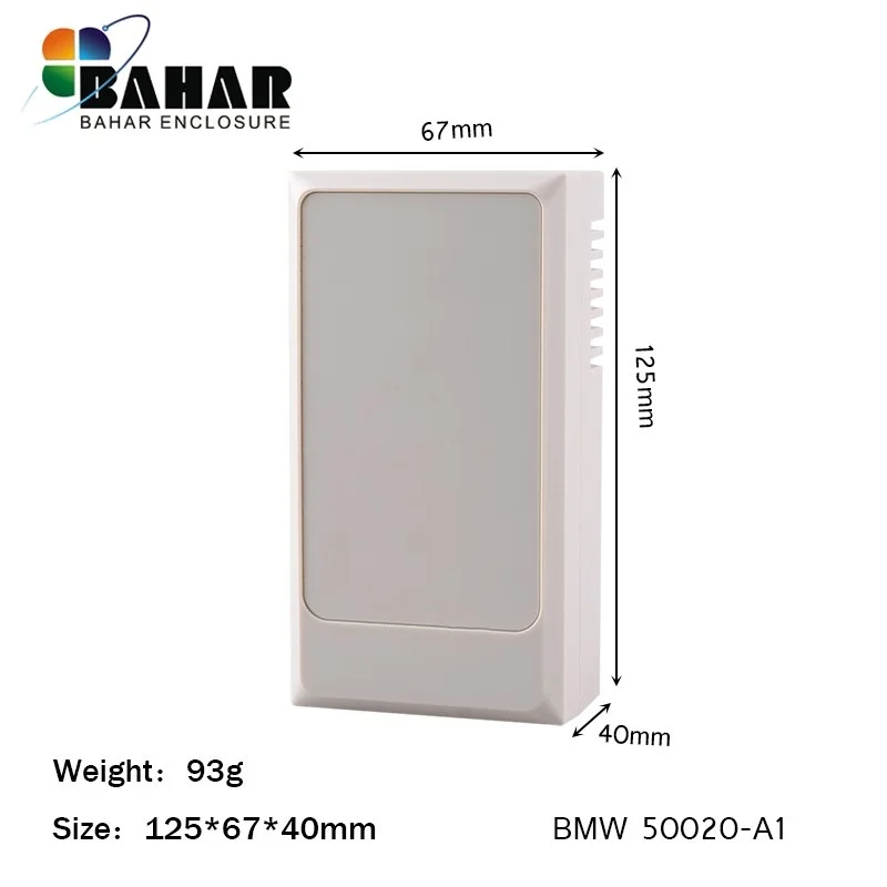 Bahar Behuizing Wandmontage Shell Draad Junction Box Abs Plastic Behuizing Instrument Case Size 125X67X40MM Model BMW50020