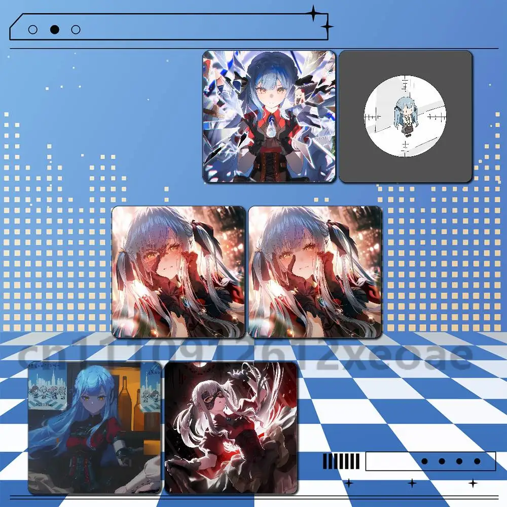 BanG Dream Togawa Sakiko Set of 2 Square Fridge Magnets 55x55mm PVC Magnetic Stickers for Kitchen Home Decoration