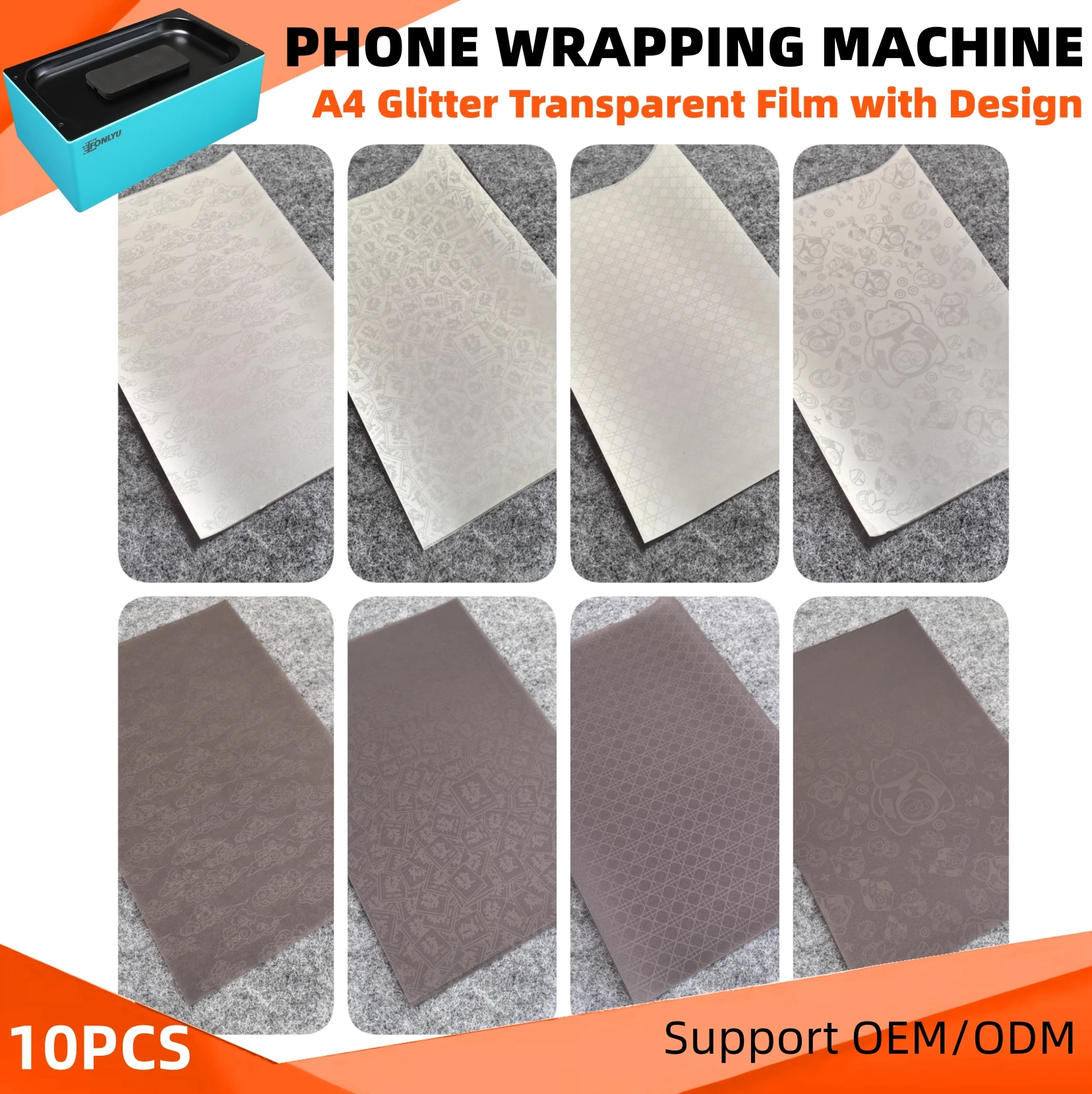 

A4 Size Heat Shrink Film for iPhone 17 Pro Max Phone Envelope Vacuum Wrapping Machine Full Cover Fold Screen Frame Protect Sheet
