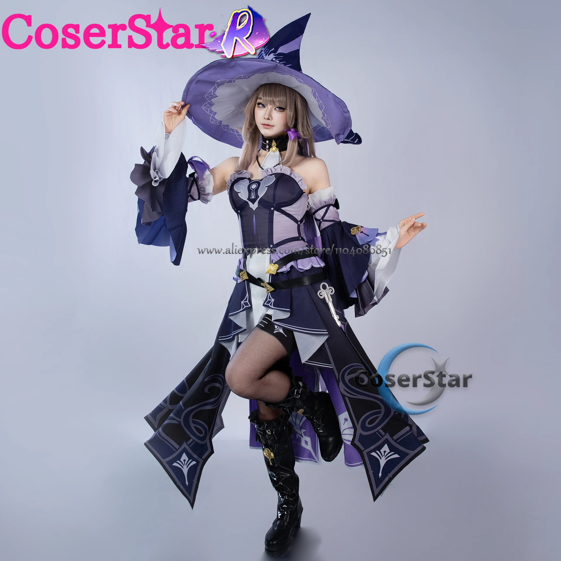 Gioco Honkai Star Rail Nuovo The Herta Costume Cosplay Herta Costume Cosplay Uniforme Abiti di Halloween Parrucca Scarpe Prop Abiti Anime