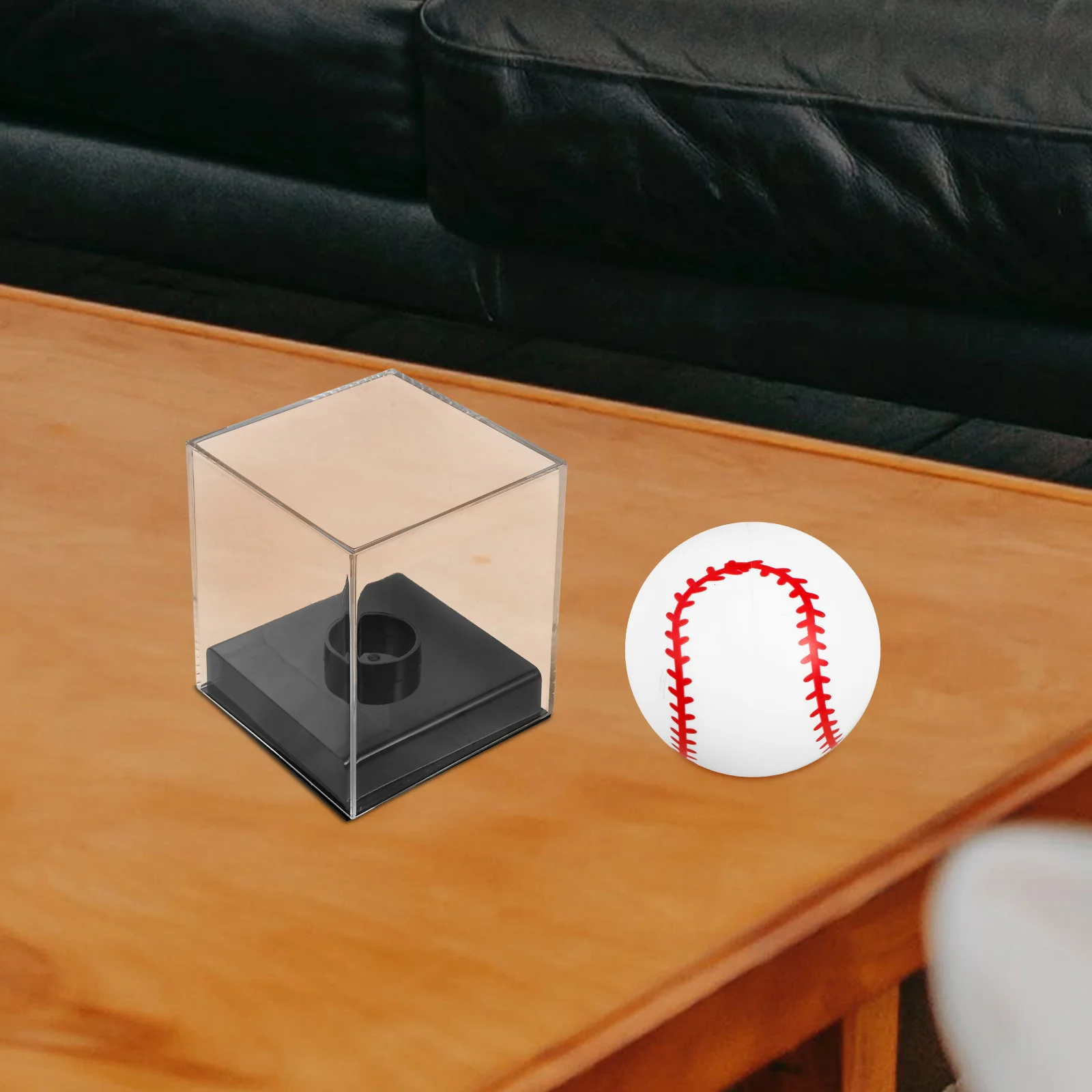

Square Acrylic Baseball Holder Display Case Compact Size for Organized Presentation Ball Display Holder Baseball Cases for Balls