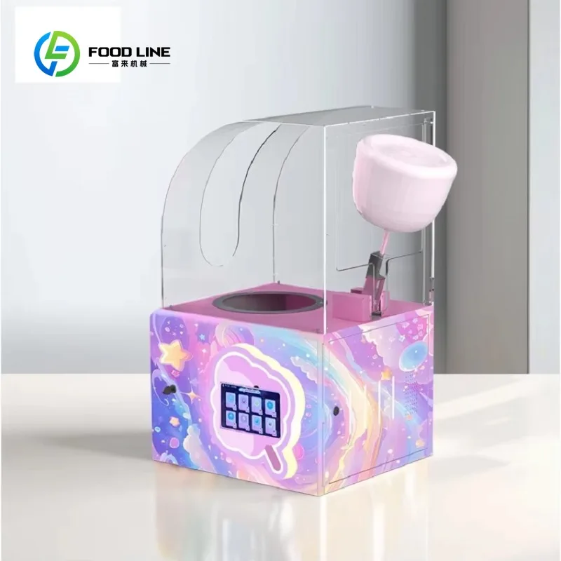 New Automatic Commercial Robot Desktop Marshmallow Small Industrial Robot Mini Marshmallow Vending Machinefor 220V