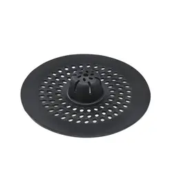 Durable Anti-blocking Hair Kitchen Sink Filter Round Lightweight Hair Filter Silicone Stain Resistant Floor Drain Mat Hand Sink