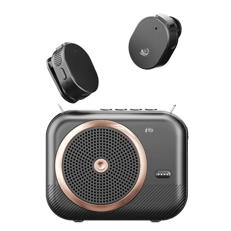 Wireless magnetic collar clip type little bee loudspeaker for teachers to speak in class, large volume of microphone