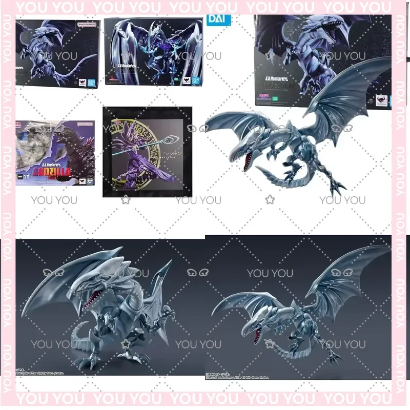 Figura de Colección Bandai SHM Ojo Azul Dragón Blanco, Modelo Rey Dragón Blanco, Adorno para Dragon Ball