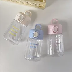 400Ml Kids Sippy Cup Water Bottles Creative Cartoon Feeding with Straws and Lids Spill Proof Portable Toddlers Beverage Cups