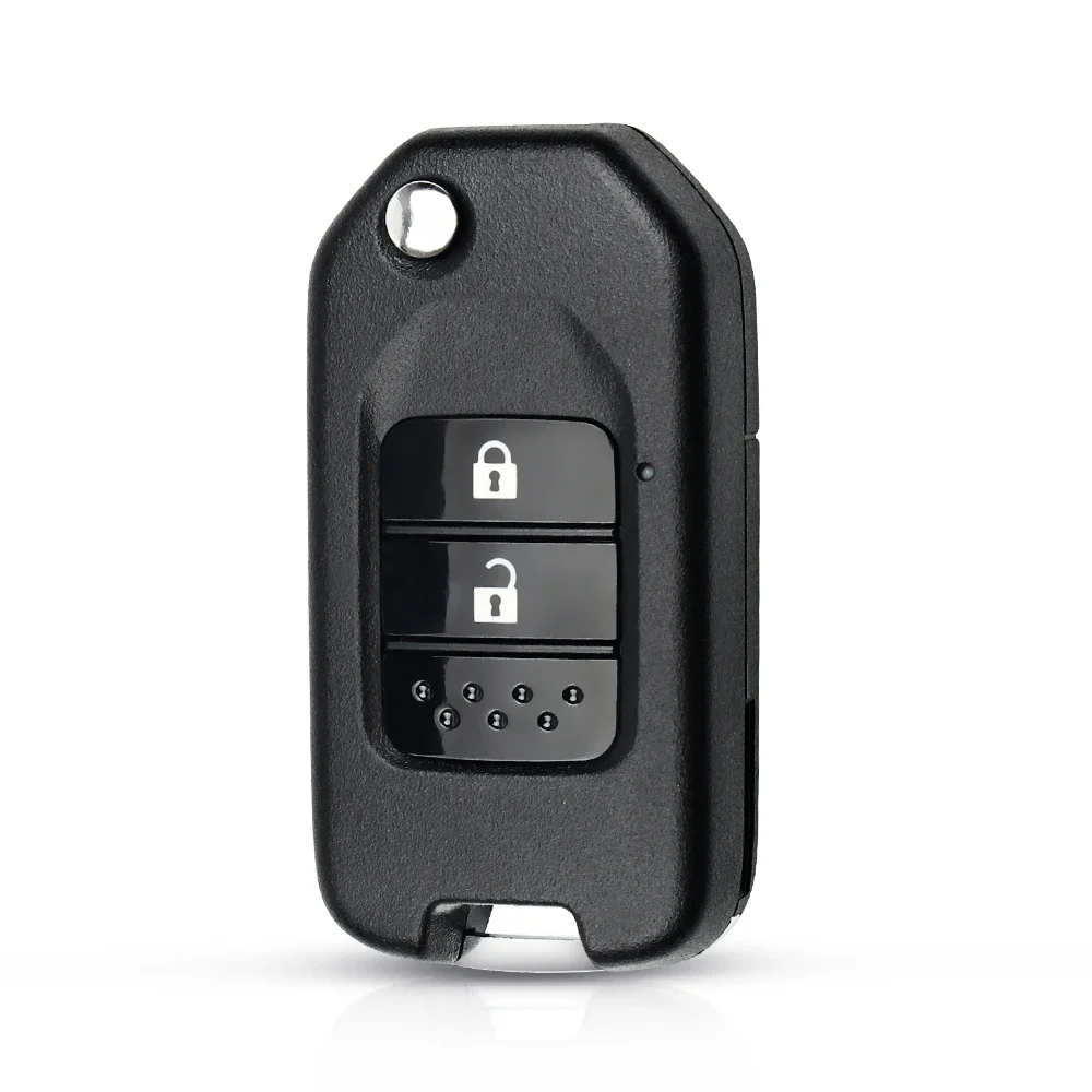 Dandkey modificado 2/3/4 botões flip remoto chave escudo fob caso em branco para honda accord CR-V ajuste xrv vezel cidade jazz civic hrv frv