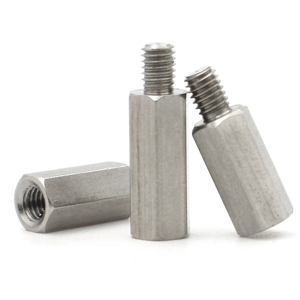 5/10pcs M2 M2.5 M3 M4 M5 M6 Stainless Steel Male to Female Standoff Spacer Screw Hex Standoff