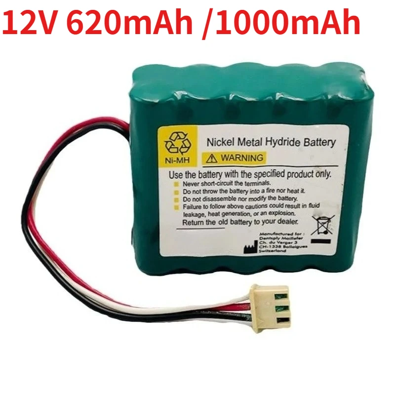 New Lithium Battery 12V 620mAh /1000mAh for Dentsply PROPEX X-SMART Root Canal Instrument Motor Replaceable Battery
