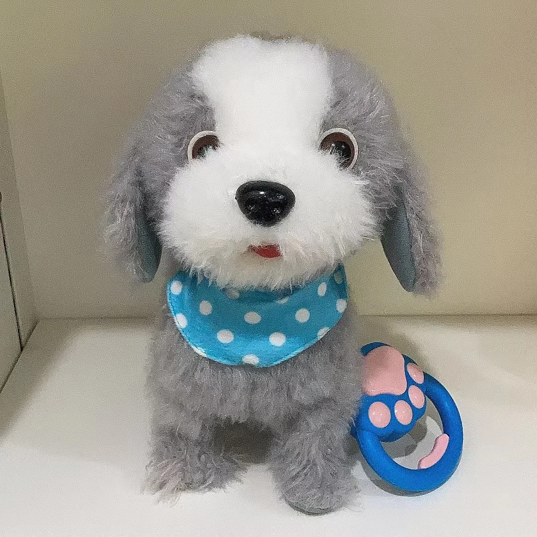 Peluche electrónico de simulación para niños y niñas, juguetes interactivos musicales para caminar, ladrar y cantar, muñeca Linda para cachorros, regalo