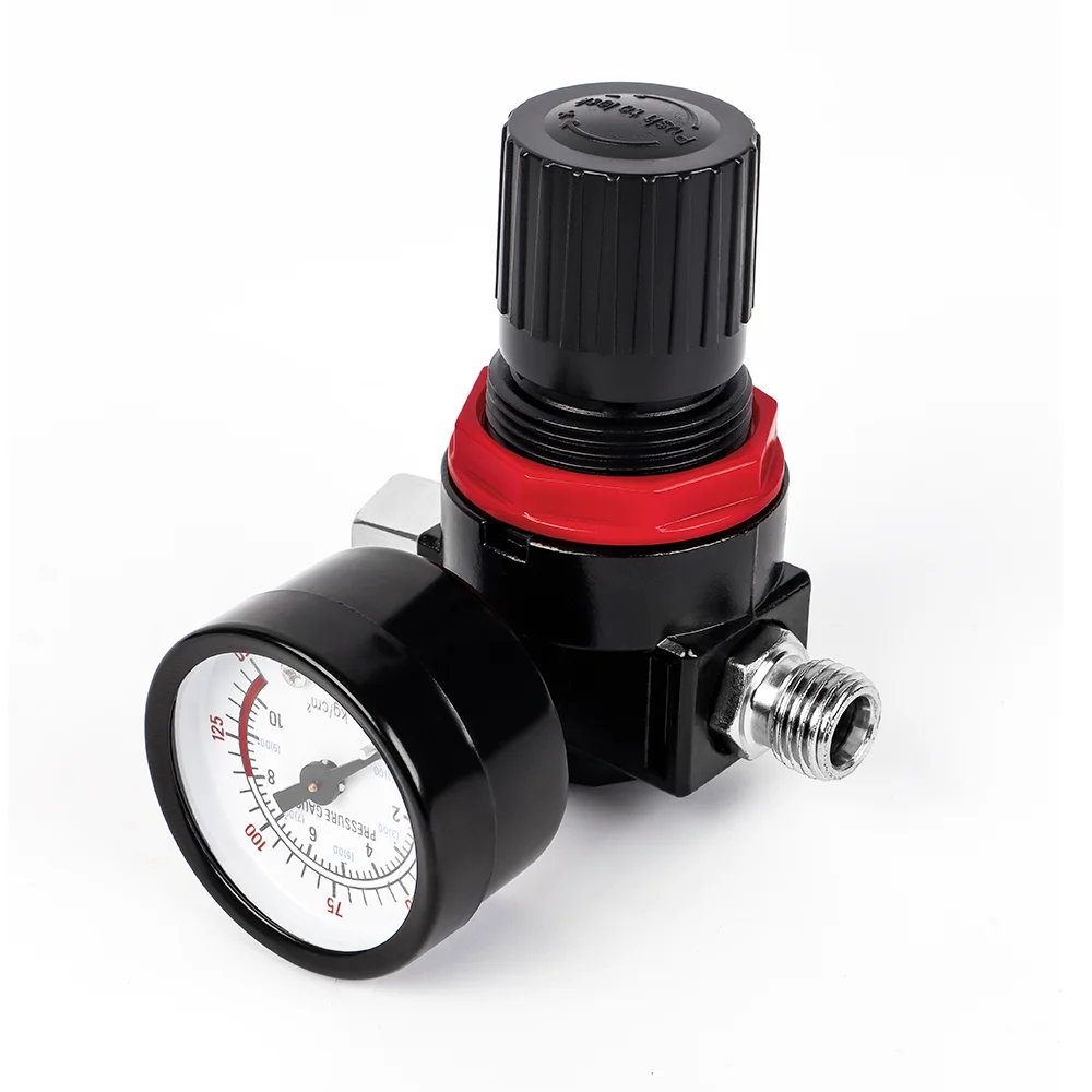 Régulateur de pression de compresseur d'air pneumatique à filetage G1/4, régulateur de pression de pistolet de pulvérisation, manomètre pour outils pneumatiques