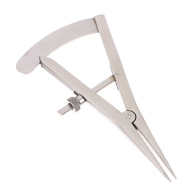 Imagem -03 - Mini Espaçamento Calibre com Escala Handmade Couro Metal Pinça Ajustável Edger Instruments Faça Você Mesmo 1pc Aço Inoxidável