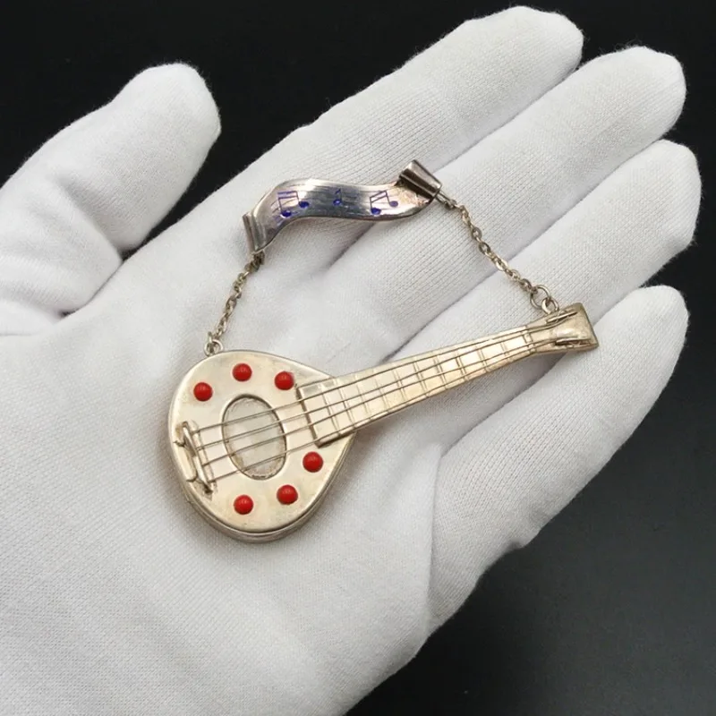 Flip Type Ultra Micro Mechanical Photo Clip Music Box Music Box Brooch