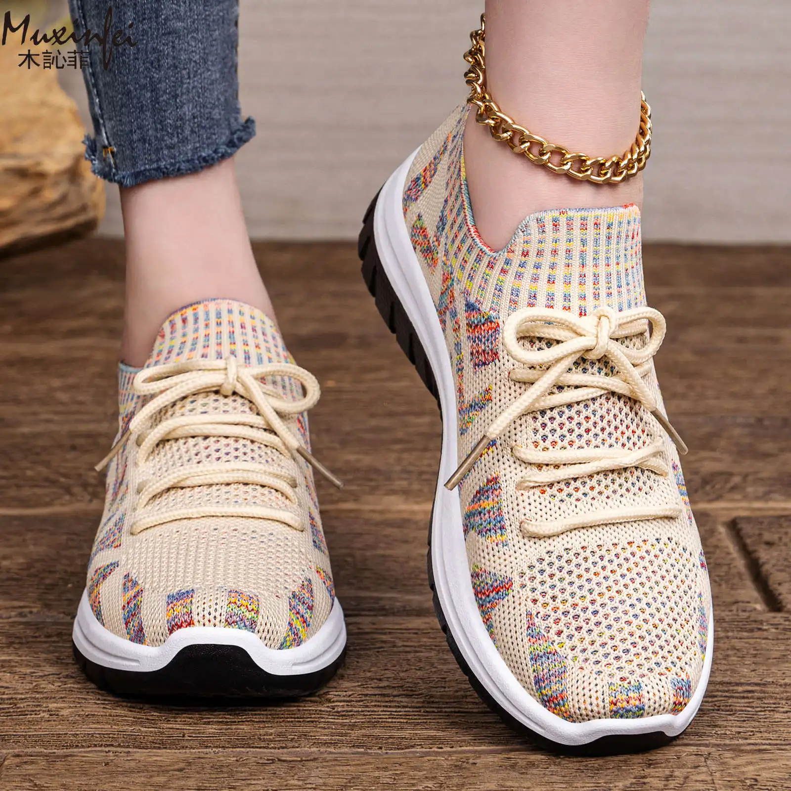 

Женские повседневные кроссовки, новинка весна-лето 2026, дышащие спортивные туфли, удобные прогулочные туфли на мягкой подошве, универсальная повседневная обувь