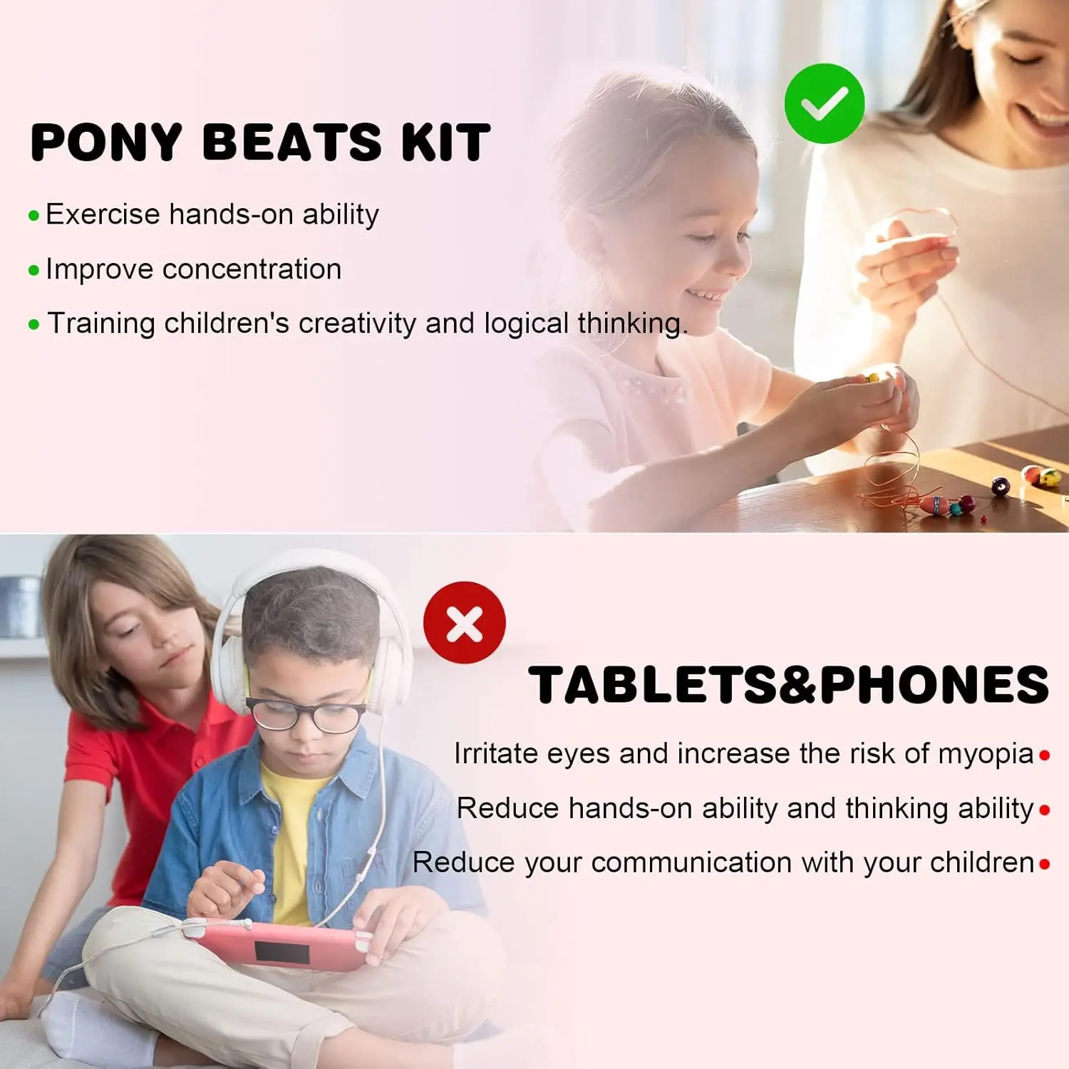 مجموعة صنع الأساور Dowsabel، خرز لصنع الأساور، خرز المهر، خرز بوليمر كلاي، خرز الحروف لصنع المجوهرات