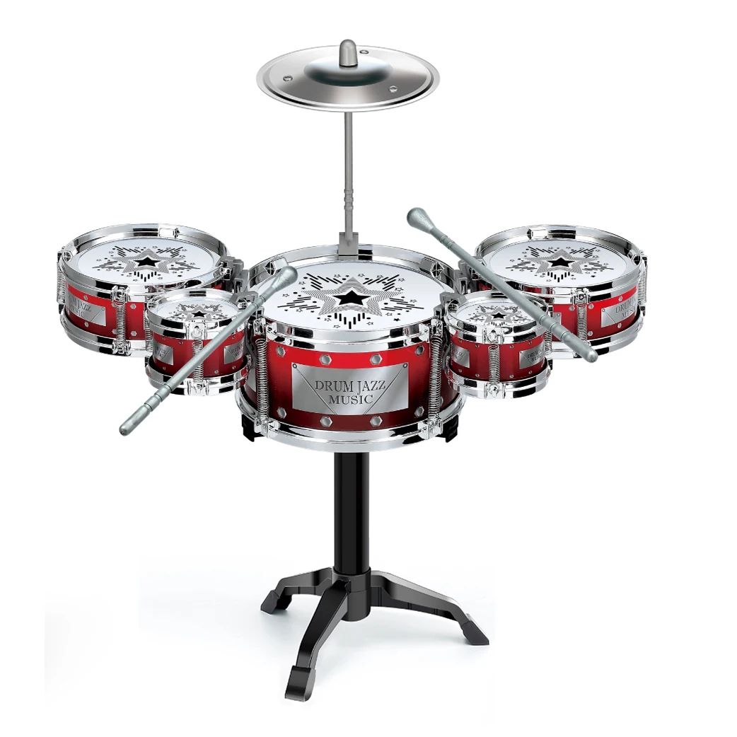 Drum Sets for Children Beginners Children's Toys Dynamic Jazz Drums for Western Percussion Instrument