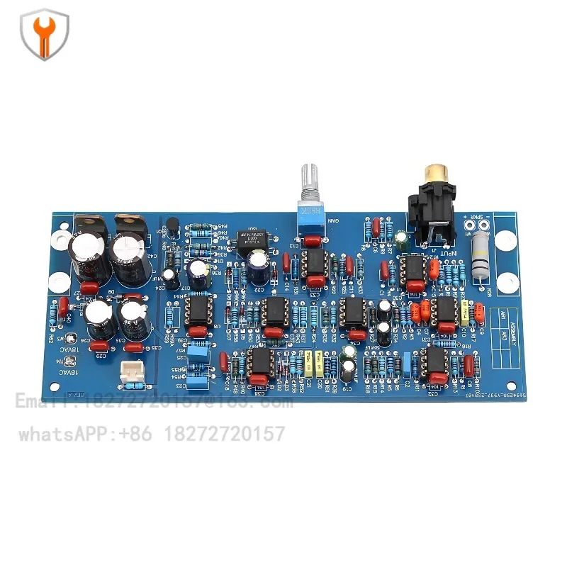 High and low level input, professionally designed subwoofer filter front plate, eight dual operational amplifiers, gain adjustme
