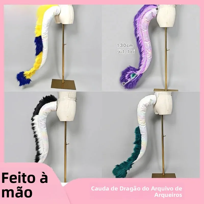 handmade-dragon-tail-cosplay-prop-for-comic-conventions-game-character-waist-belt-style-tails-animal-tail-accessories