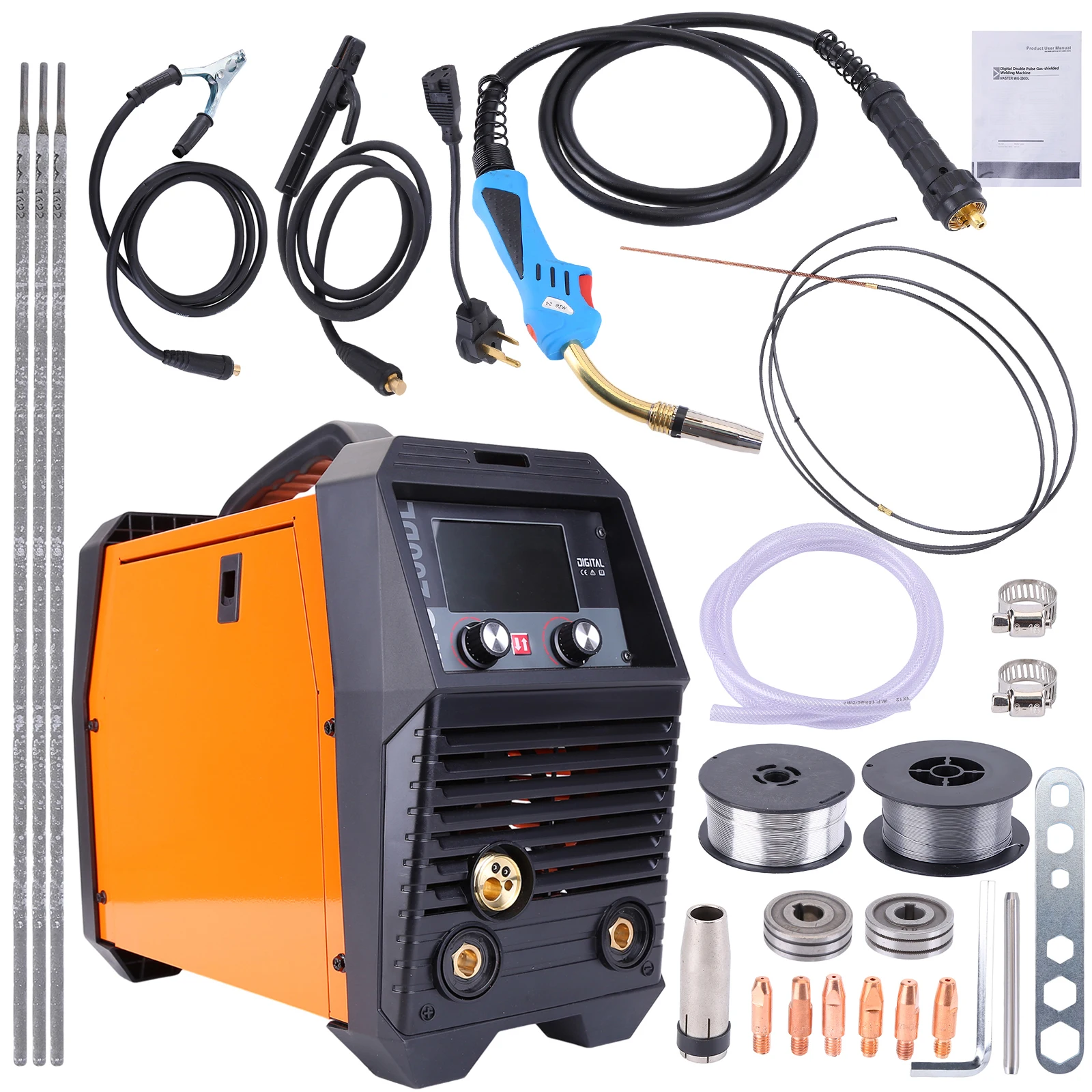 

Double-pulse gas shielded Product Code 19101521004 MIG 220V/200A 110V/140A MMA 220V/180A 110V/120A LIFT TIG 220V/180A