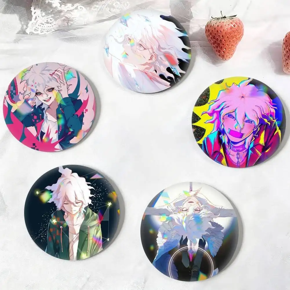 Anime D-Danganronpa 2 N-Nagito Komaeda  25mm 32mm 44mm 58mm 75mm Brooches Badges Pins for Accessories Gift