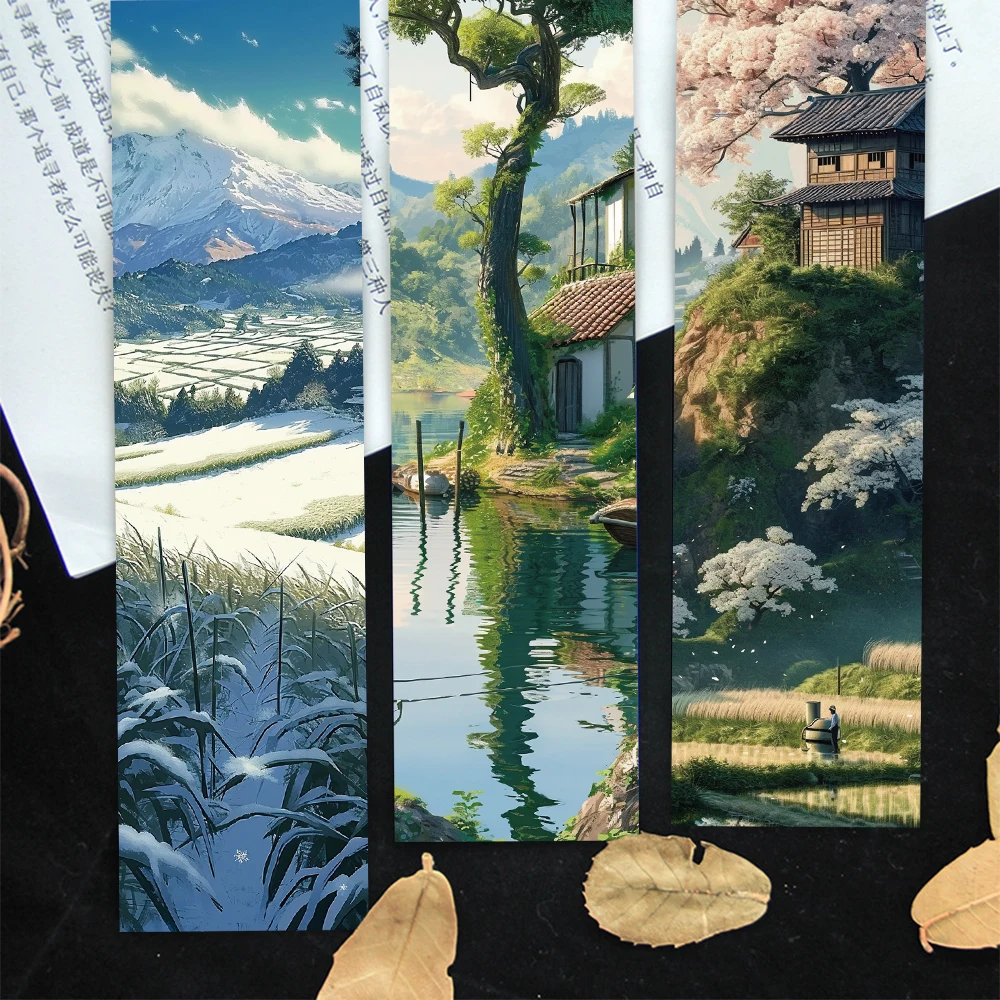 30 قطعة Ins المشهد شخصية الإشارات المرجعية جماليات بطاقة زينة صفحات القراءة كتاب علامات طالب القرطاسية الهدايا الإبداعية