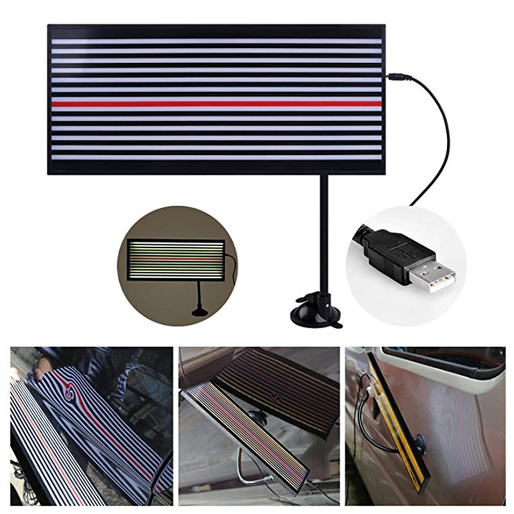 For WOYO PDR007 LED Light Car Paintless Dent Removal USB Reflection Board Tools Leveling Reflective PDR LED Light Line Board