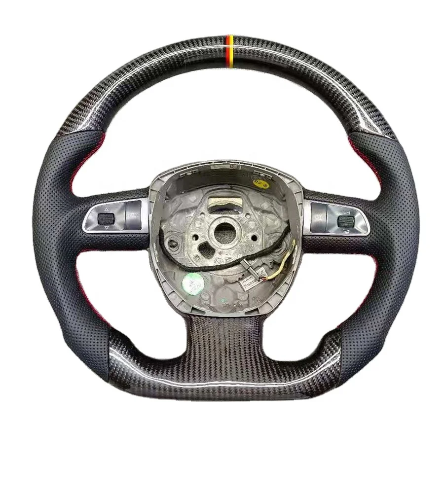 

YTcarbon for 2014 Q5 carbon fibre auto parts Premium Custom Real volant Carbon Fiber Steering Wheel
