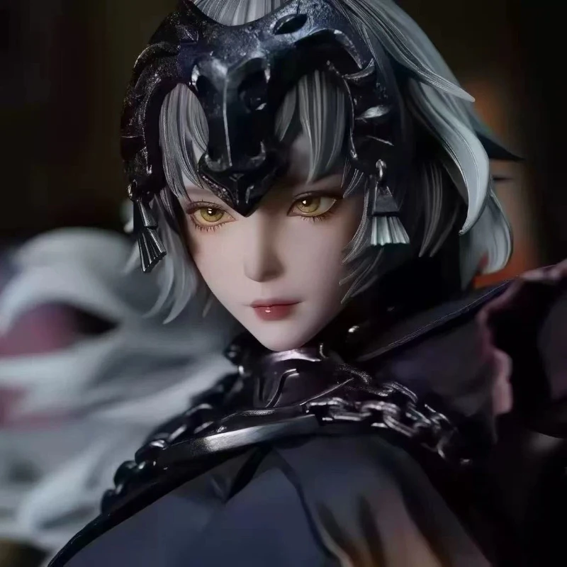 Figura de PVC de Jeanne D'Arc Alter Black Jeanne de 65 cm del Anime Fate Grand Order, con Base de Bandera, Modelo Coleccionable