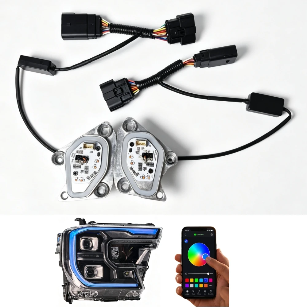 New Design RGB LED Module for Ford Ranger T9 Raptor Daytime Running Lights Includes Radiator