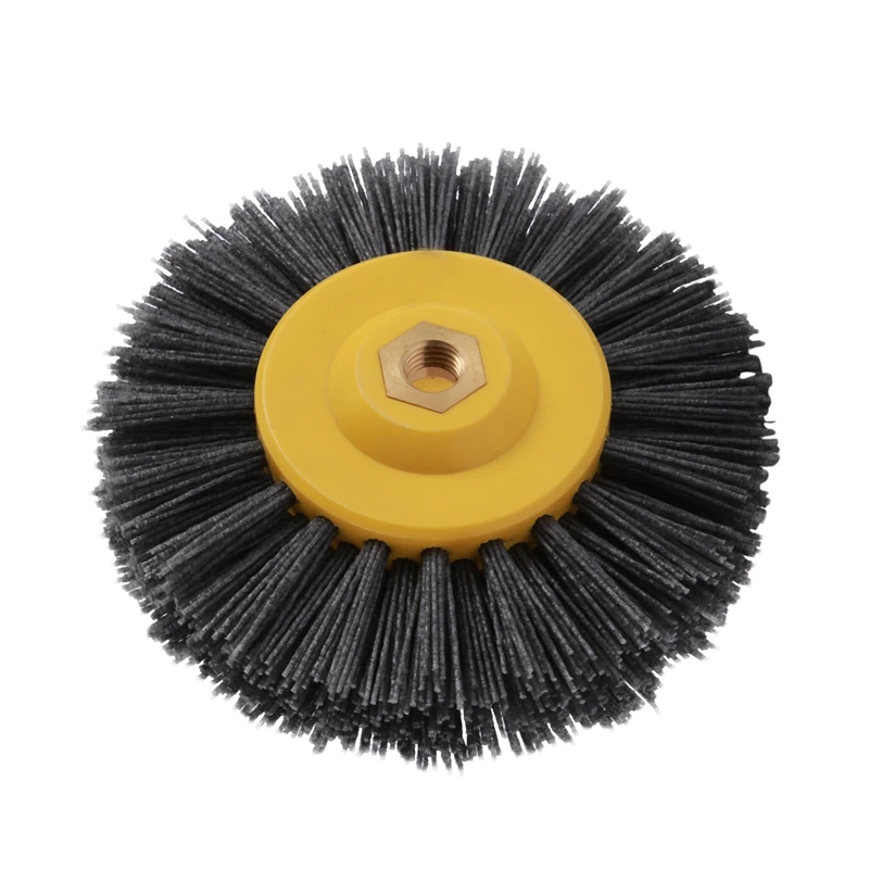 1 Piece Nylon Abrasive Wire Polishing Brush Wheel For Wood Furniture Stone Antiquing Grinding