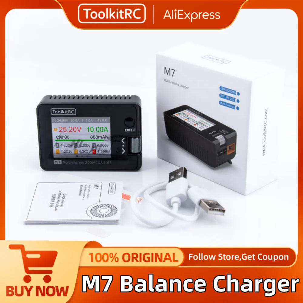 toolkitrc-m7-200w-10a-balance-charger-discharger-1-6s-multi-function-smart-balance-charger-for-rc-fpv-drone-airplane-car