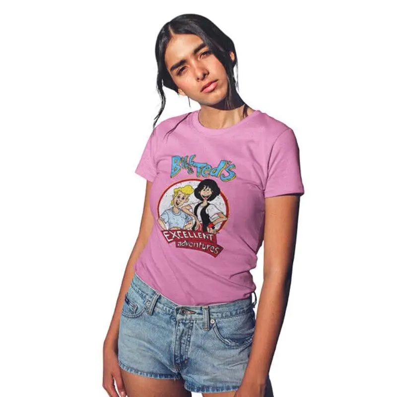 

Maglietta Donna Con Personaggi мультфильм Disturbat Di Bill E Ted