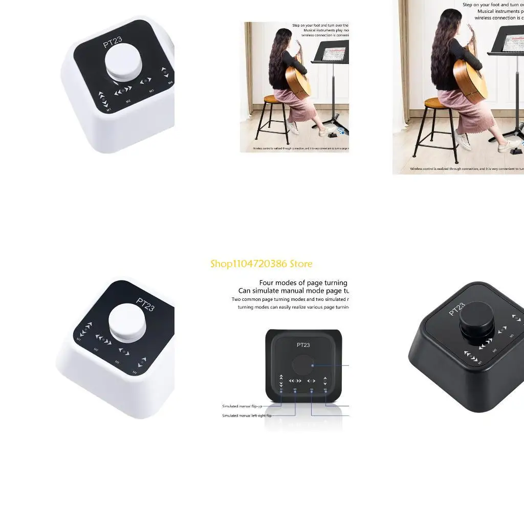 

K0EA High Sensitivity Foot Operated Wireless Page Turner Pedal for Seamlessly Music Performances and Classroom Use, Recording