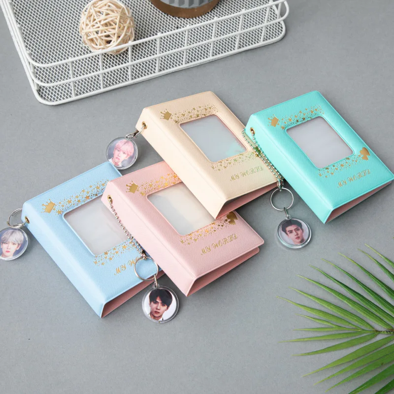 32 Pockets Book Album for Fujifilm Instax Mini 12 11 9 8 7s 70 25 50s 90 Mini Films 3/4 inch Photo Paper Photo Album